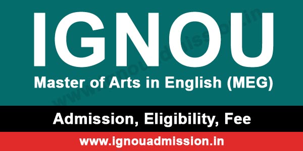 IGNOU MA English Admission 2024 Eligibility Syllabus Study Material