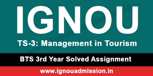 IGNOU TS 3 Solved Assignment