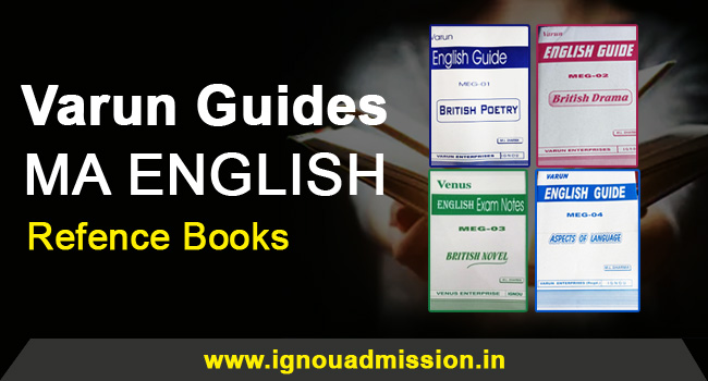 Varun Guides for MEG - IGNOU MA English Books