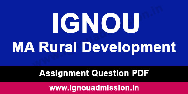 IGNOU MARD Assignment