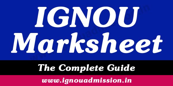 IGNOU Marksheet Dispatch Status online