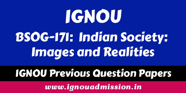 IGNOU BSOG 171 Question Paper