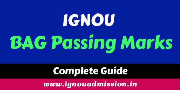 IGNOU BAG passing marks