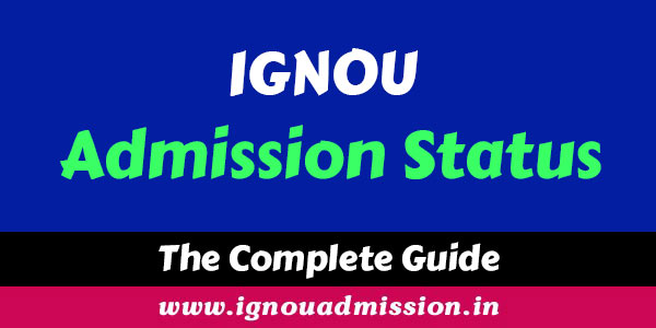 IGNOU Admission Status