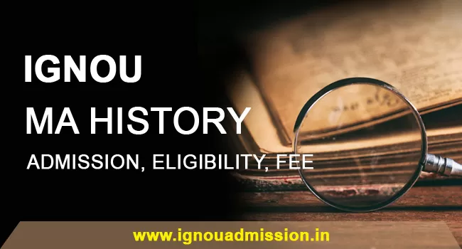 IGNOU MA History Admission