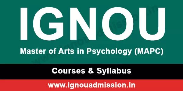 IGNOU MA Psychology Syllabus & Courses