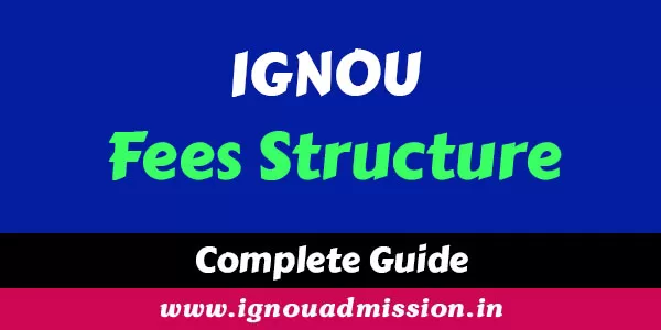 IGNOU Fees 2023